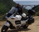 Brant and his bike at Bixby Bridge