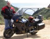 Jerry and his bike at Bixby Bridge