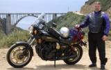 me and my bike at Bixby Bridge